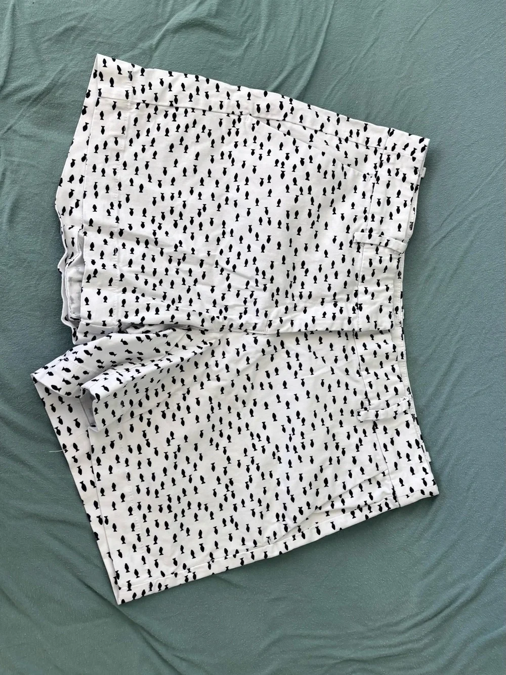 Nautica White Fish Print Shorts Size 4